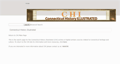 Desktop Screenshot of connecticuthistoryillustrated.org