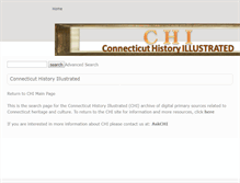 Tablet Screenshot of connecticuthistoryillustrated.org
